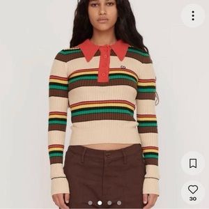 Lazy oaf burger knit top polo